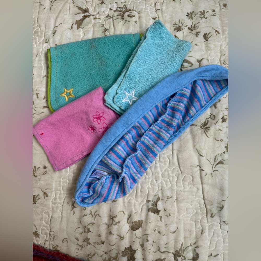 American girl hair wrap and towels
